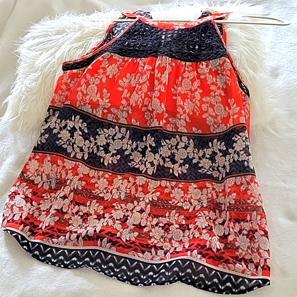 Anthropologie floral print blouse